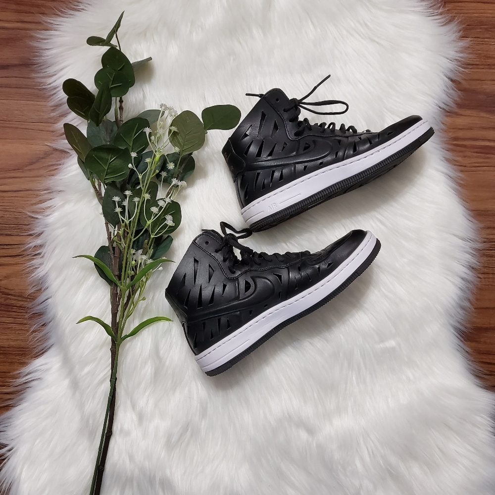 Nike AF1 Ultra Force Mid Joli Black and White - Picture 1 of 7
